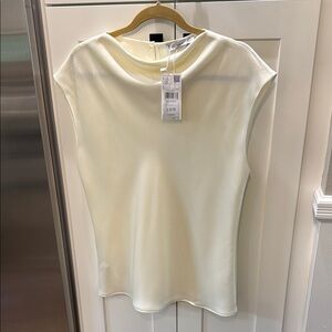 Mango MNG Cream Fitted Blouse